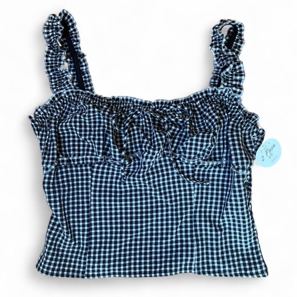 Sienna Sky Black and White Checkered Top - Picture 2 of 4